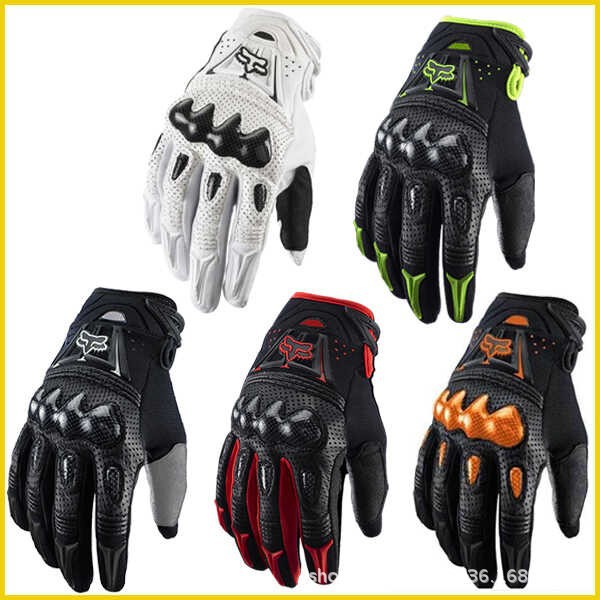 Guantes de motocicleta de carretera de fibra de carbono imitados resistentes al desgaste y transpirables para bicicleta de montaña para reducir la velocidad para montar bicicleta al aire libre