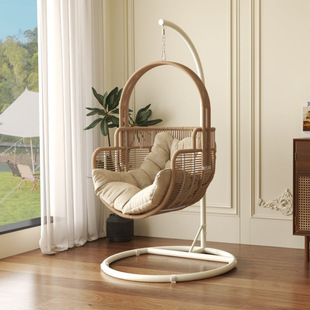 New Hanging Basket Twist Rattan Balcony Indoor Swing Chair Lazy Household Rocking Chair Leisure Hanging Chair