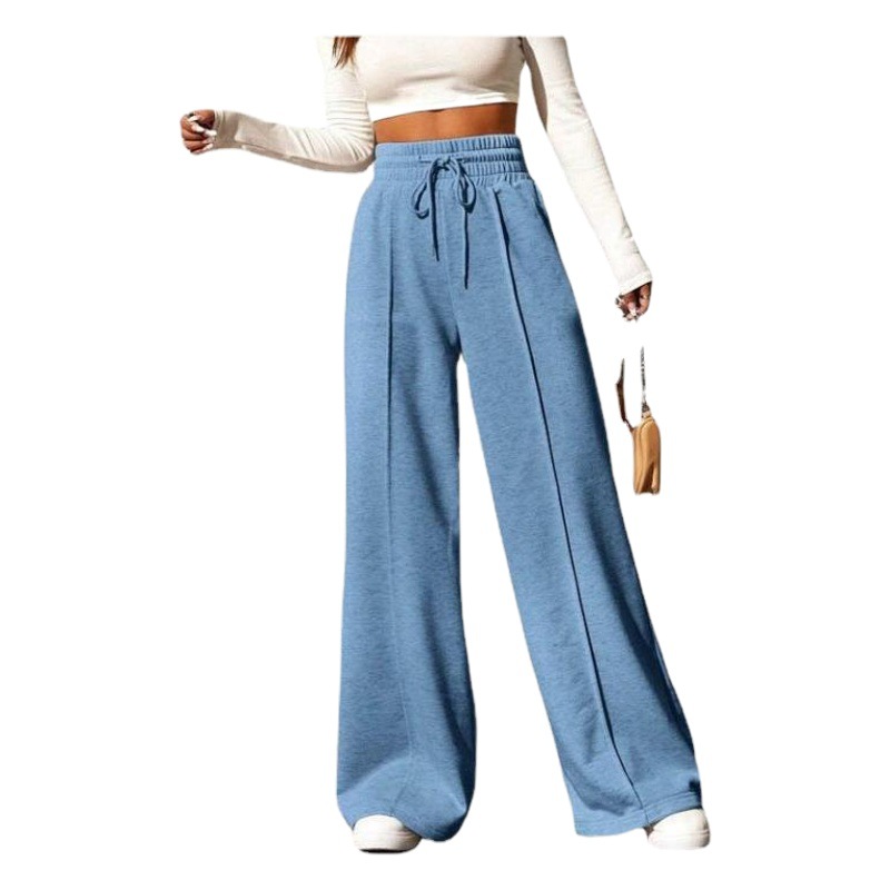 Pantalones deportivos para mujer en otoño 2025, nuevos pantalones de chándal rectos sueltos, pantalones de pierna ancha, pantalones casuales de baile al aire libre