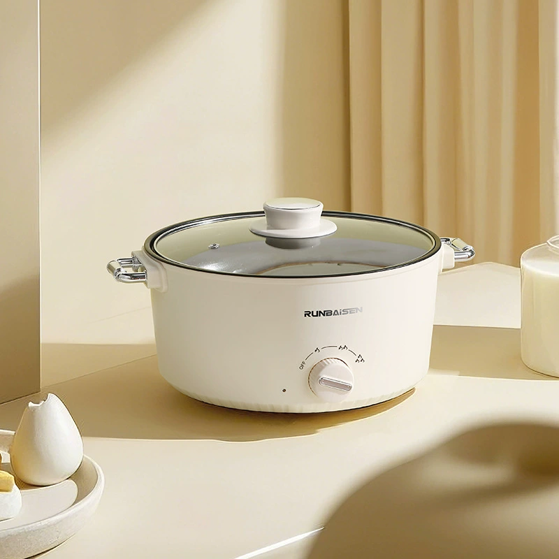 Электрический варочный многофункциональный pot для дома общежития all-in-one электрическая кастрюля приготовление пищи жаркое без прилипания керамический подарок оптом