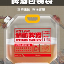 食品级啤酒袋手提精酿鲜啤包装袋扎啤打包袋外卖透明一次性