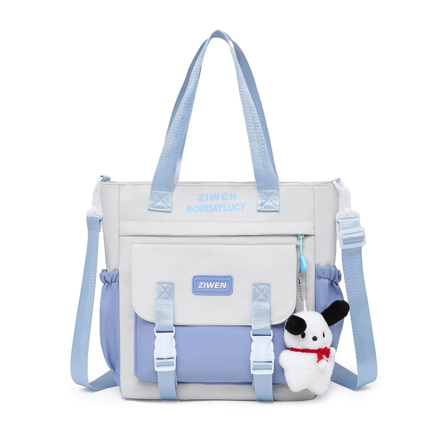 2024 초등학생을위한 새로운 SCHOOLBAG SCHOOLBAG 여성 높은 색상 가치 중학생 남녀 크로스 바디 휴대용 대용량