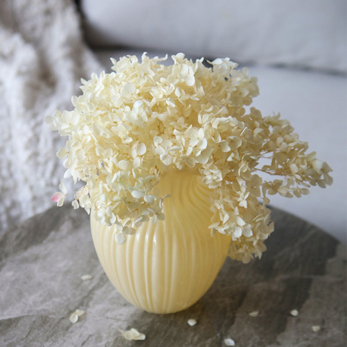 Medieval Fenton Langkou cream glass vase French ins milk jade color living room flower arrangement ornaments high-end flowers