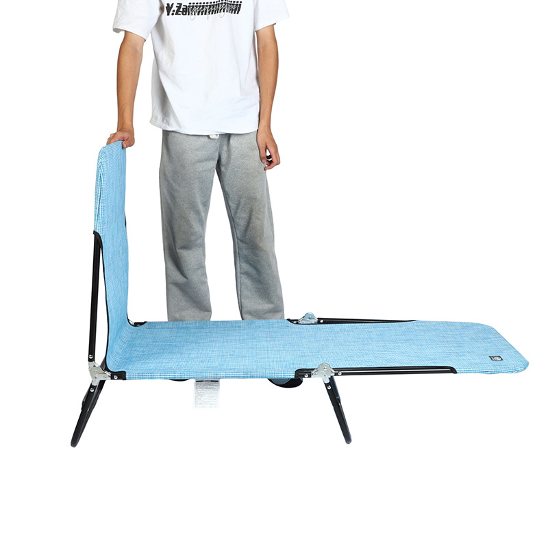 Nueva cama plegable ajustable Oficina portátil de dos pliegues cama plegable hogar reclinable siesta de doble uso se puede personalizar