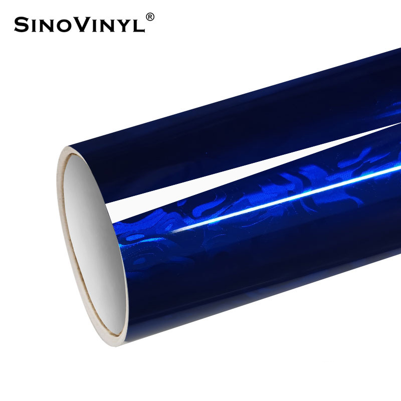 PET de alta definición galvanizado cosmic estriado de fibra de carbono espejo retrovisor decoración pegatinas de película de cambio de color de automóvil pegatinas de película de cuerpo
