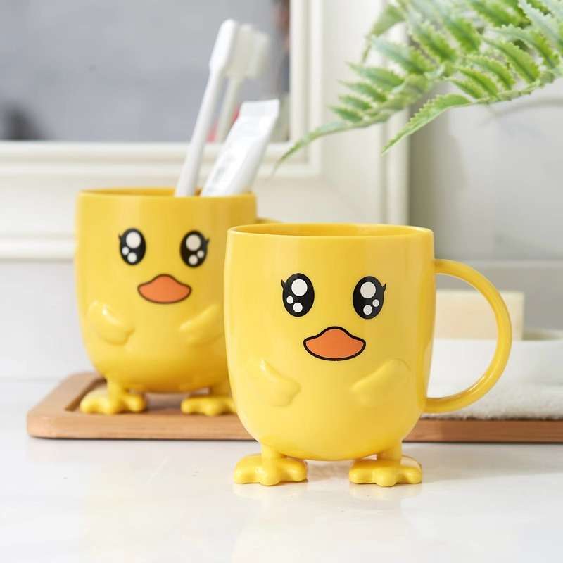 Bicchiere per risciacquo orale bambini con simpatico paperella_voghion.com