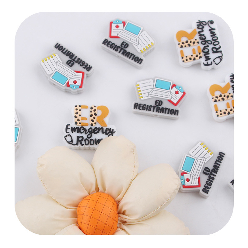 Productos creativos para bebés DIY dibujos animados registro único sala de emergencias joyas de silicona para bebés tetas cadena de dientes molares pulsera de goma de diente