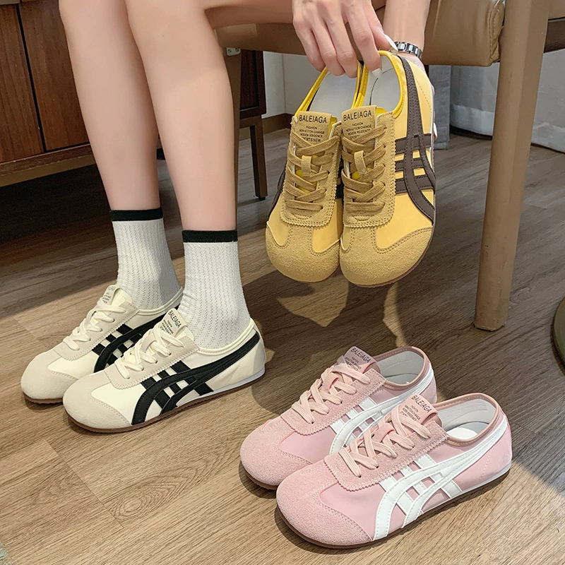 Женские летние новые повседневные спортивные универсальные нишевые тонкие кроссовки на мягкой подошве на шнуровке в корейском стиле