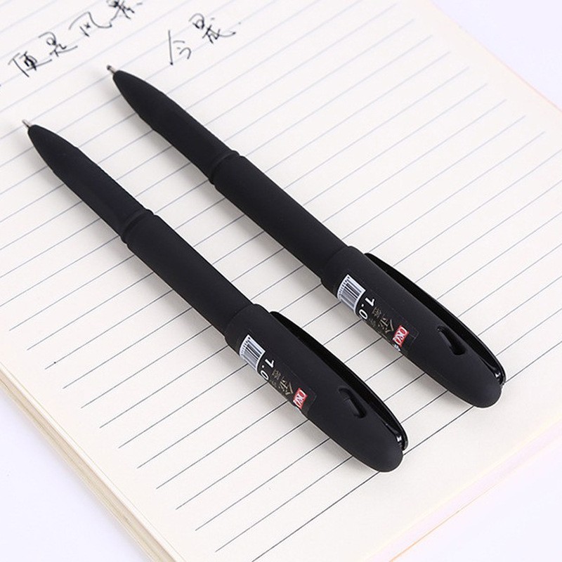 Suministros de oficina Jinzun, bolígrafo de gel de gran capacidad 1.0, bolígrafo de firma con cuerpo mate, tinta negra, artículos de papelería al por mayor