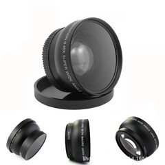 58mm 0.45x 0.45倍広角レンズマクロレンズ汎用58mm一眼レフレンズインターフェース広角レンズ