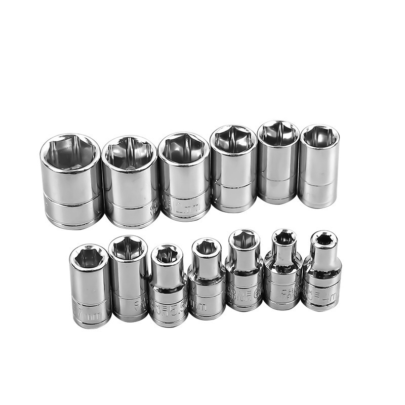 1 / 4 cabeza de manga corta 4 - 1/4mm pequeña manga hexagonal 6.3mm cabeza de manga trinquete llave reparación de automóviles