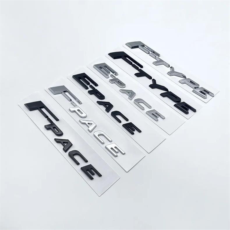 Suitable for Jaguar F-PACE car stickers, EPACE car emblem, FTYPE lettering, rear emblem, lettering, and black modification
