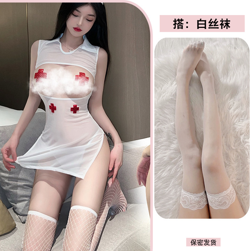 흰색 + 흰색 스타킹