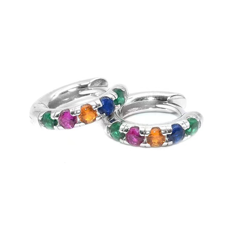 design earrings with zircon hip-hop style for men and women