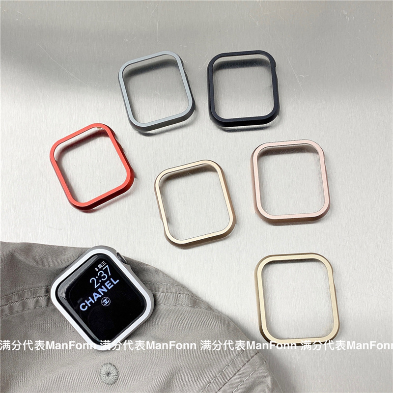Amazon aluminum alloy case for Apple Watch 7th generation protective case iwatch1234 protective case metal frame