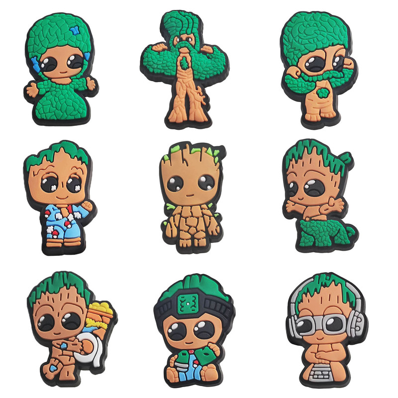 Groot Shoes Guardians of the Galaxy Anime Clogs Shoe Charms Pvc Soft Rubber Accessories Anime Merchandise Collaboration Groot Shoes Guardians of the Galaxy Anime Clogs Shoe Charms Pvc Soft Rubber Accessories Anime Merchandise Collaboration