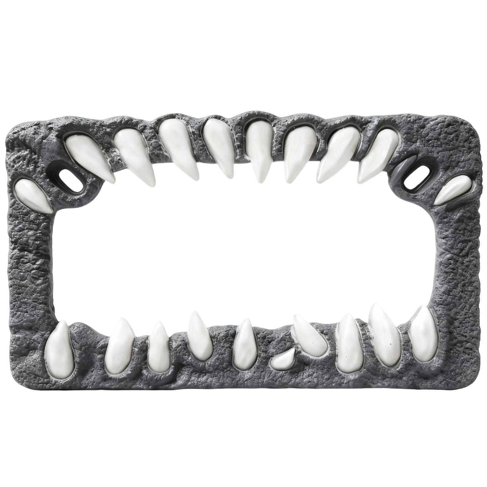 In-Stock Cross-Border Us Standard Creature Teeth License Plate Frame for Motorcycles