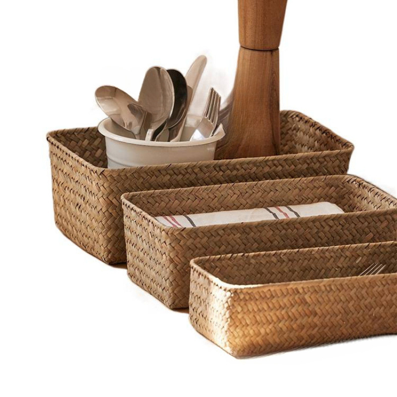 Handwoven Rattan Storage Basket With Lid And Inner Lining_voghion.com