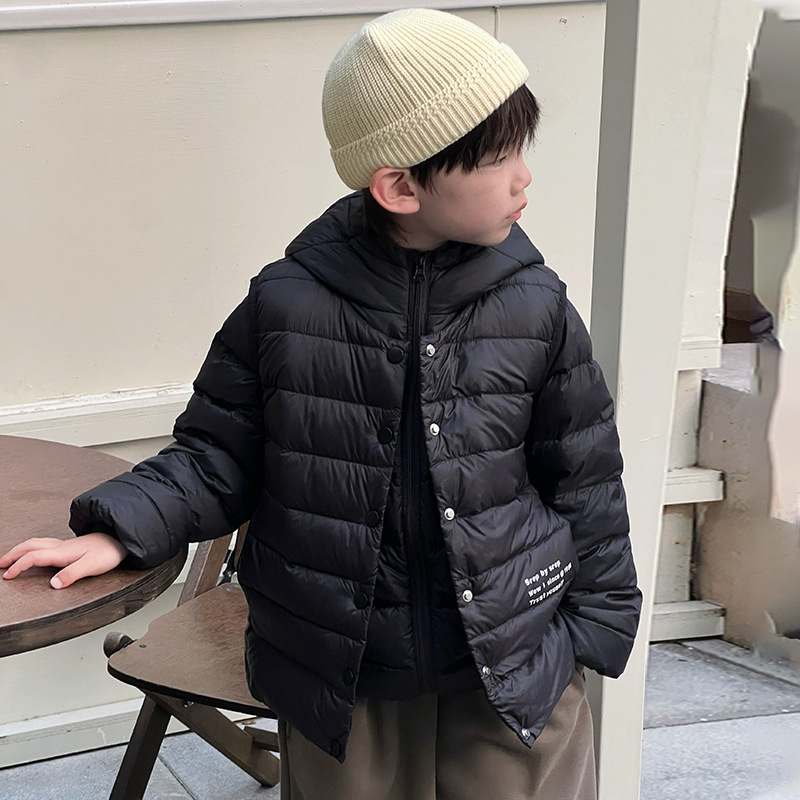 Ropa infantil de niño chaqueta de plumón de invierno para niños 90 chalecos blancos de invierno chaleco de plumón de niño pequeño