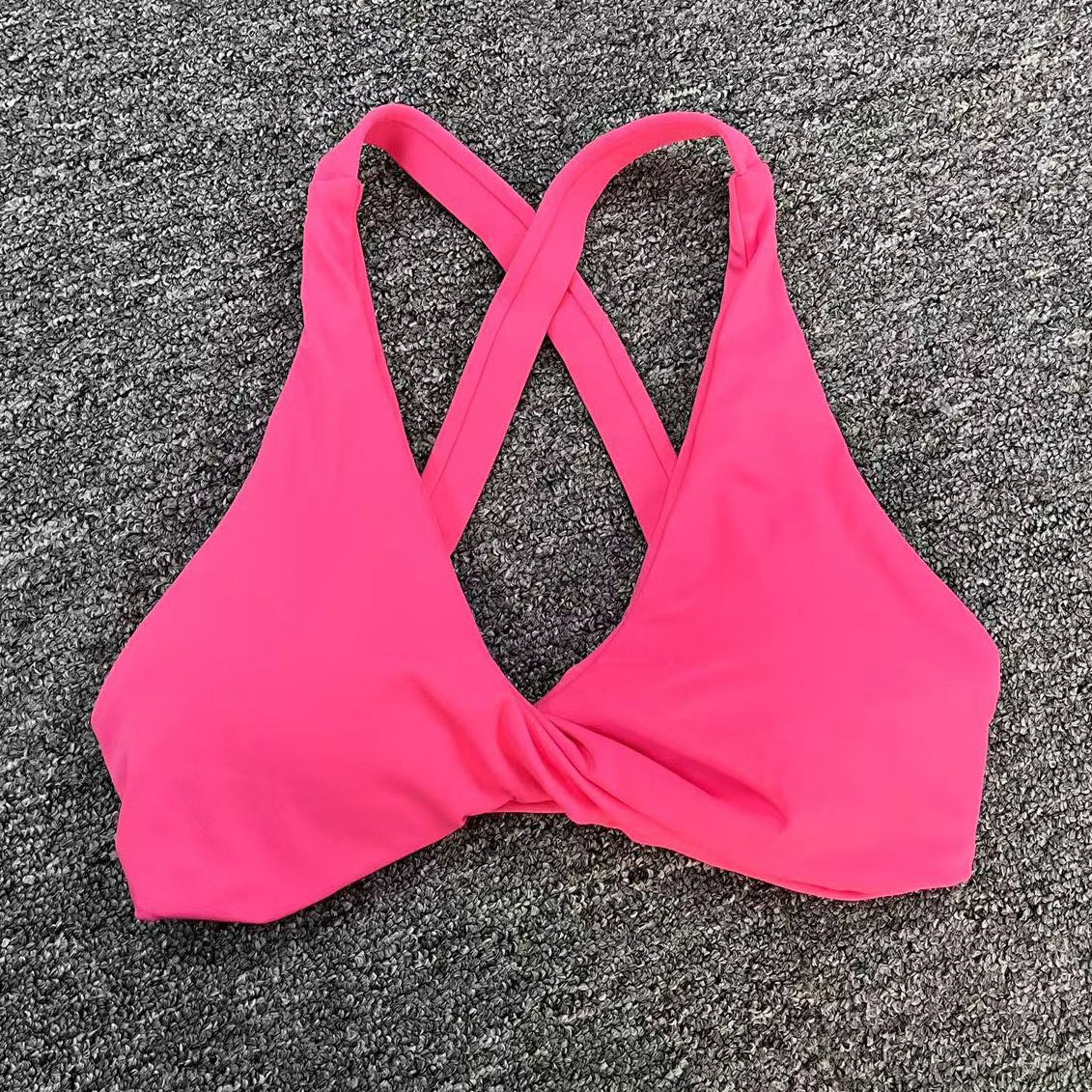 Des Sports Couleur Unie Nylon Dos Nu Active Tops Débardeur Croisé Dos Nu display picture 43