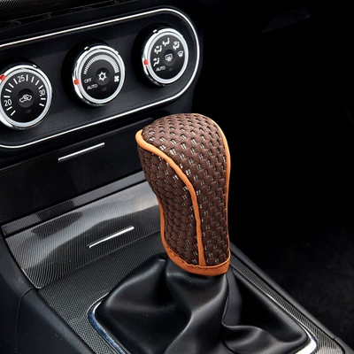 Sürətlər qutusu və əl tormozu başlıqları | Velcro Gear Shift Lever - manual-transmission-brown