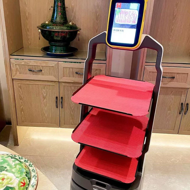 Red non-slip robot