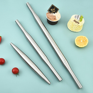 Cross-Border Extended Hollow Rolling Pin Stainless Steel Household Kitchen Baking Rolling Pin Dough Kneading Tool