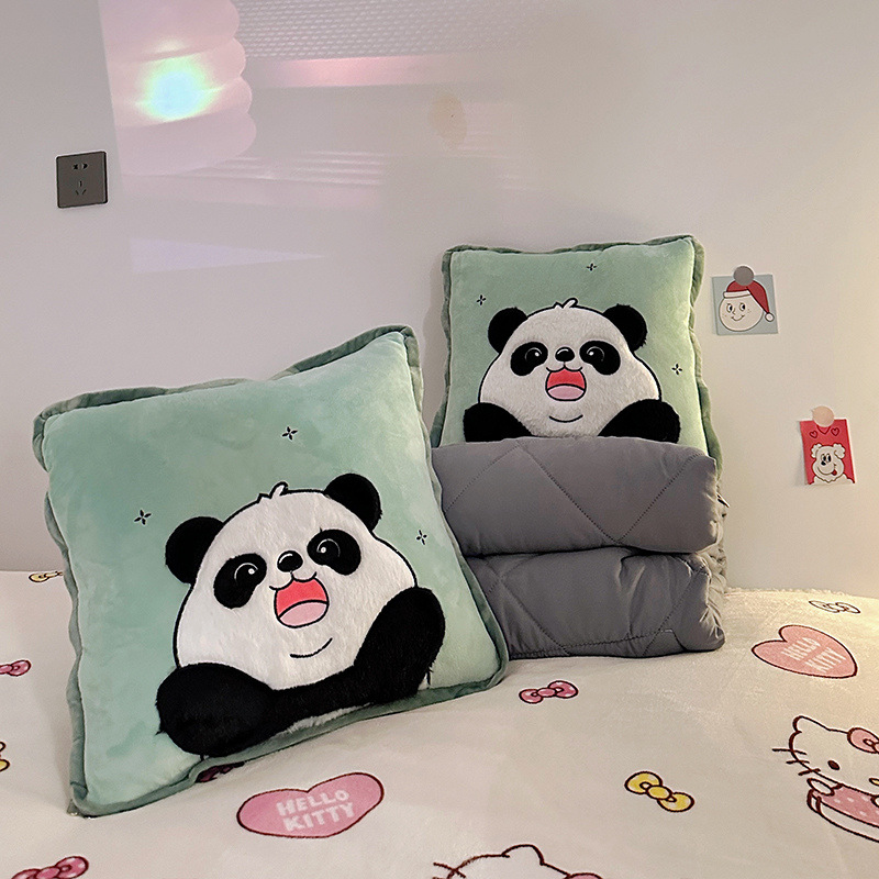 Cantiosa manta plegable 2 - en - 1 almohada colchón de doble propósito almohada de siesta gruesa por aire acondicionado almohada de coche interior