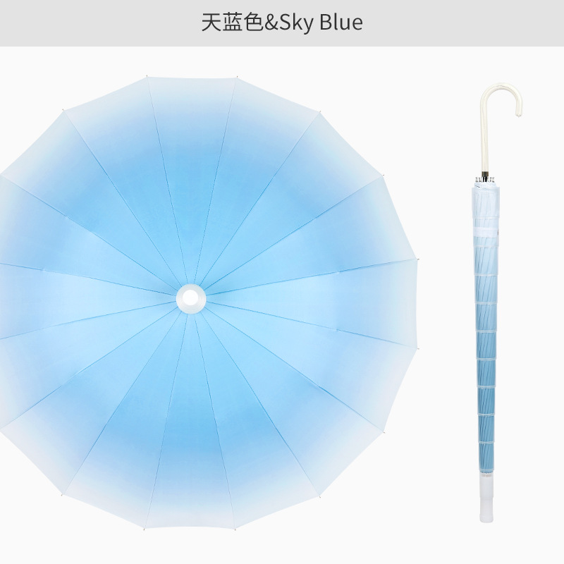 16 뼈 검은 접착제 방수 케이스-스카이 블루