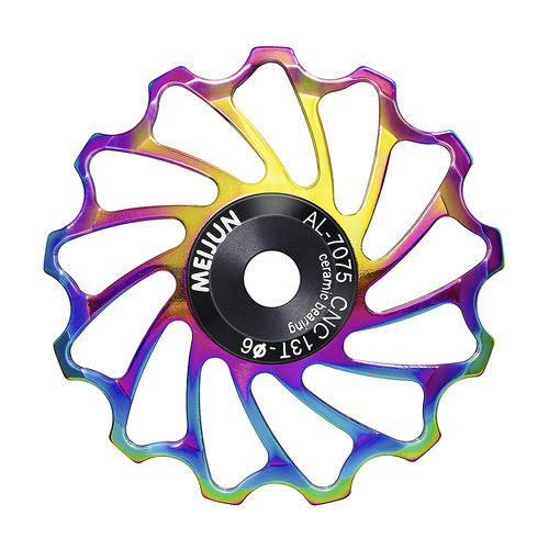 Mountain bike ceramic rear derailleur guide wheel 11T gear transmission aluminum alloy high hardness bearing bearing tension wheel