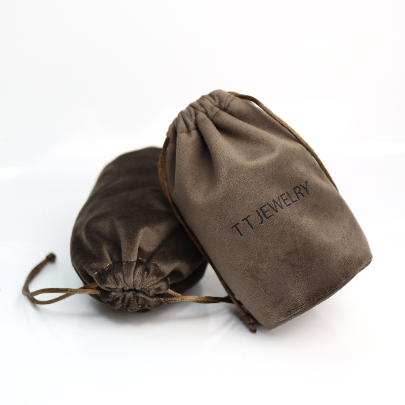 圆形圆底绒布袋