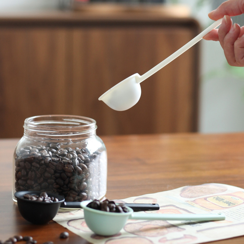 フルーツパウダースプーンプラスチックコーヒー豆計量スプーン小さなスプーンロングハンドルミキシングスプーンバースプーンミルクティーショップ特別な粉ミルクスプーン卸売|undefined