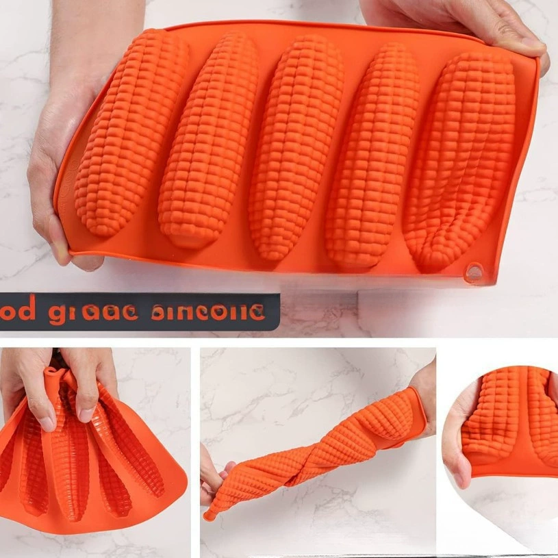 [跨境新颖实用Corn Stick Bread Pan Set of 2 玉米棒面包炊具模具]