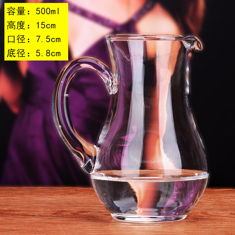 Vidrio de 100ml botella de licor con calibración de cantidad doméstica botella de licor de vino tinto pequeña botella de vinos de licor separador de licor