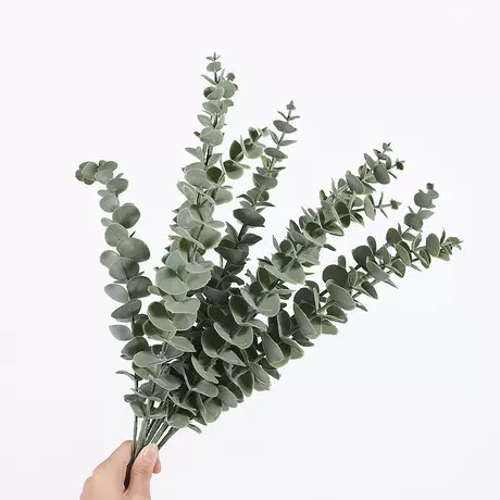 Large soft glue green frost white (hair material)