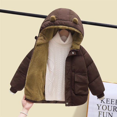 New children's winter wear, children's down padded jacket, unisex children's padded coat, baby padded jacket, extra thick padded coat, lined children's outerwear