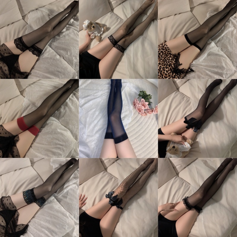 Sexy Silk Stockings Sexy Black Silk Witch Empty Fishnet Stockings Hot Temptation Sexy Open Pantyhose No Take-off Sexy Underwear