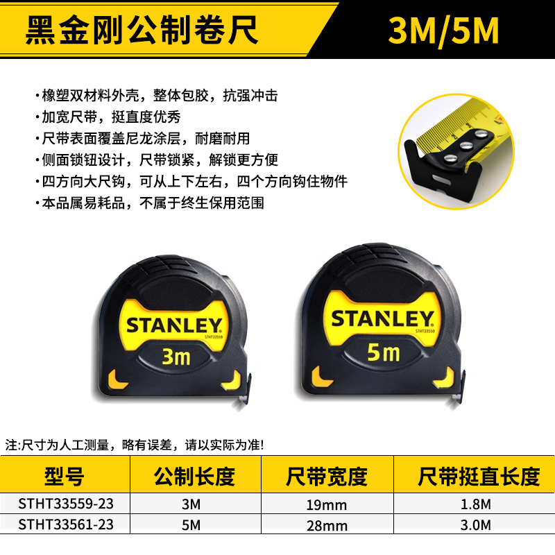 블랙 킹콩 미터법 줄자 5M-5M