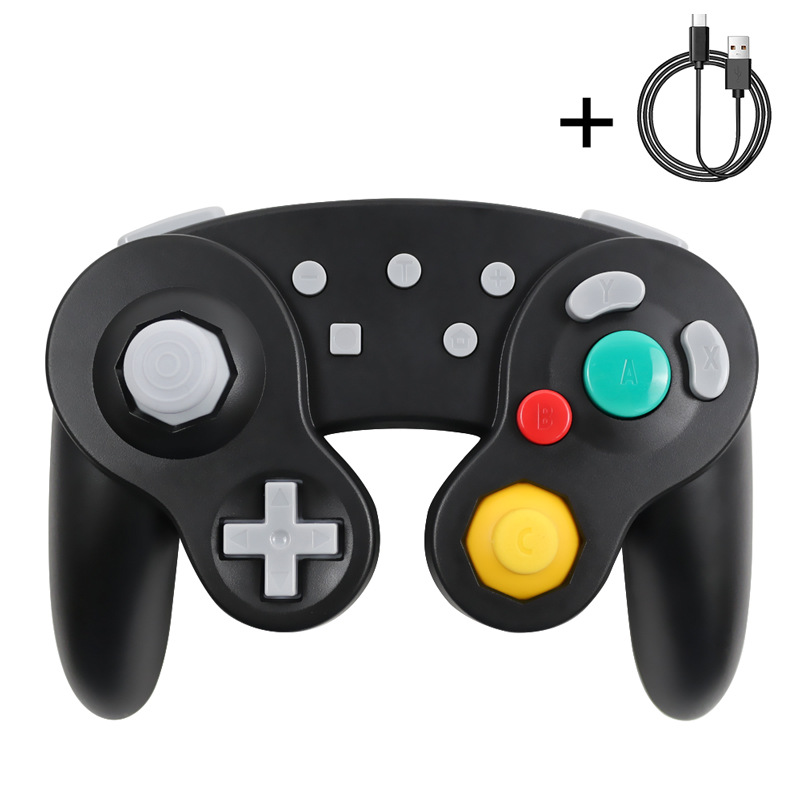 Console di gioco GC NGC Controller GameCube singolo a tre punti blu e nero Supporto dropshipping_voghion.com
