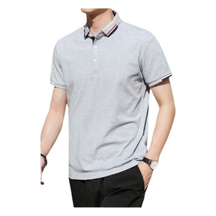 2021 Europe Business New High Quality Polo Shirt Summer Men's Slim Fit T-Shirt Popular Short Sleeve Shirt Lapel