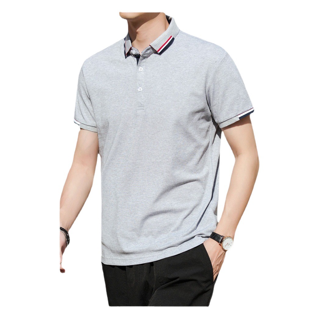 2021 Europe Business New High Quality Polo Shirt Summer Men's Slim Fit T-Shirt Popular Short Sleeve Shirt Lapel
