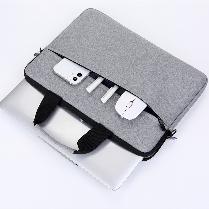 携帯用パソコンバッグファッション純色ノートハンドバッグiPadノートショルダーバッグビジネス会議ブリーフケース|undefined