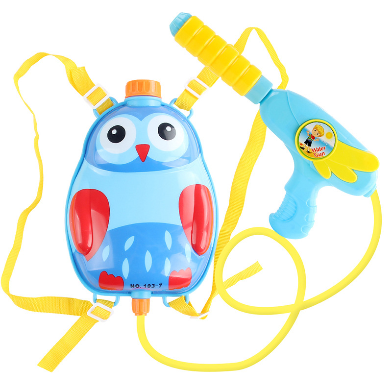 Juguetes de agua de playa para niños mochila de dibujos animados pistola de agua para niños y niñas rociador de agua de verano pistola de agua extraíble de gran capacidad