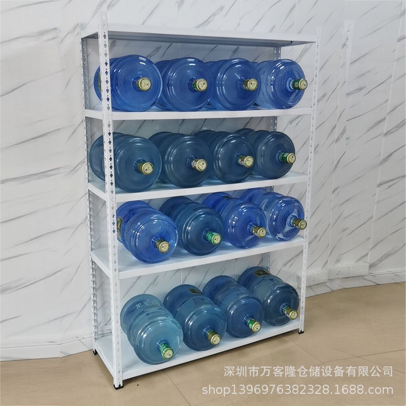 葫芦孔角钢仓储货架 家用办公室置物架仓库铆钉展示货架