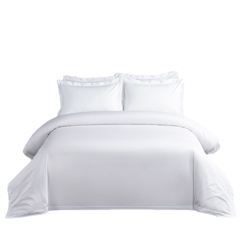 Hotel Four-Piece Bedding Set 60 Count Pure Cotton White Hotel Bed Bed Sheets Quilt Cover Hotel B&B Linen