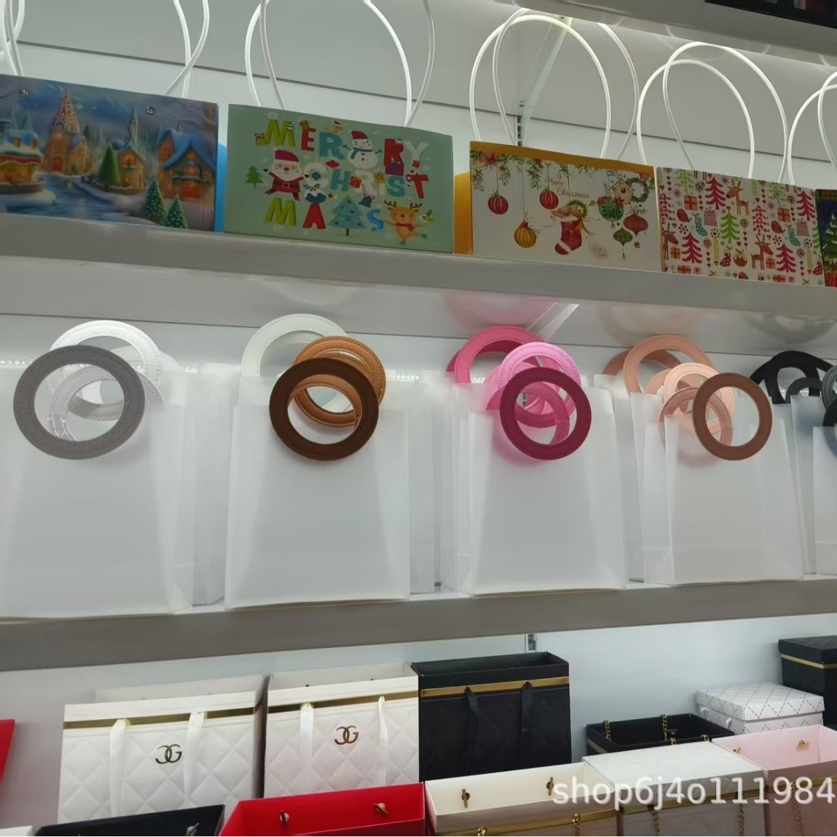 工厂直销现货高档圆提手礼品袋伴手礼包装袋PP磨砂半透明手提袋