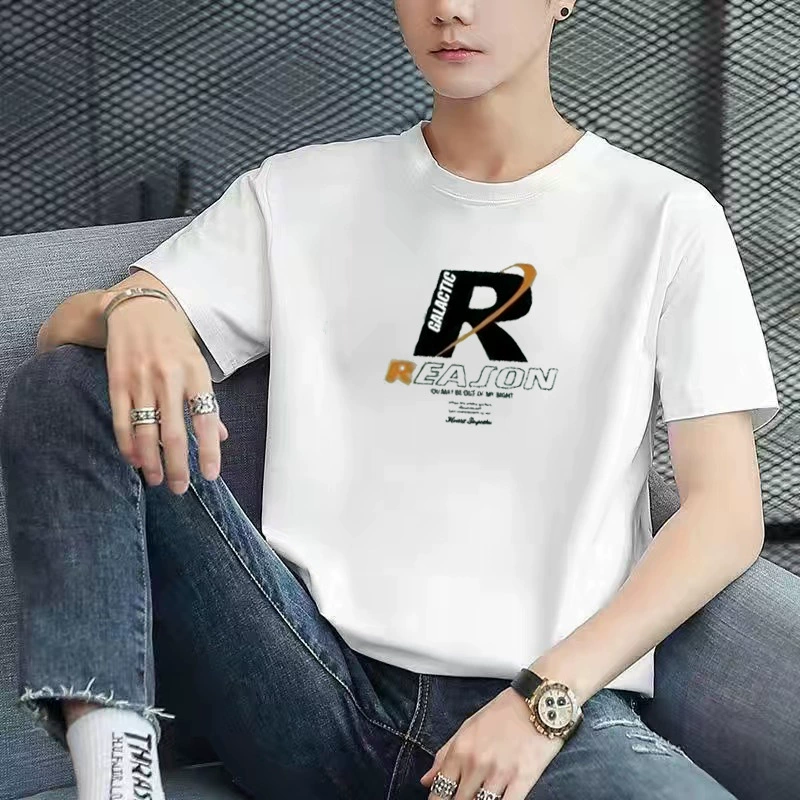 2025 мужская футболка с коротким рукавом летняя нижняя рубашка с круглым вырезом