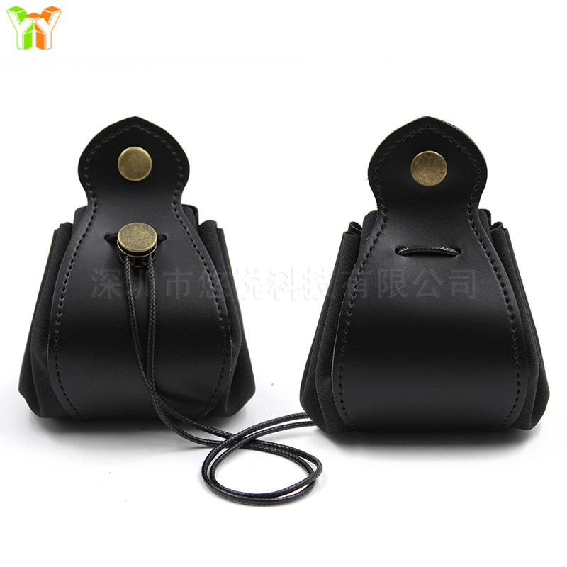 En stock pu cuero juego tamiz paquete bolsillo escritorio dados bolsa de almacenamiento de cuero tamiz bandeja de almacenamiento