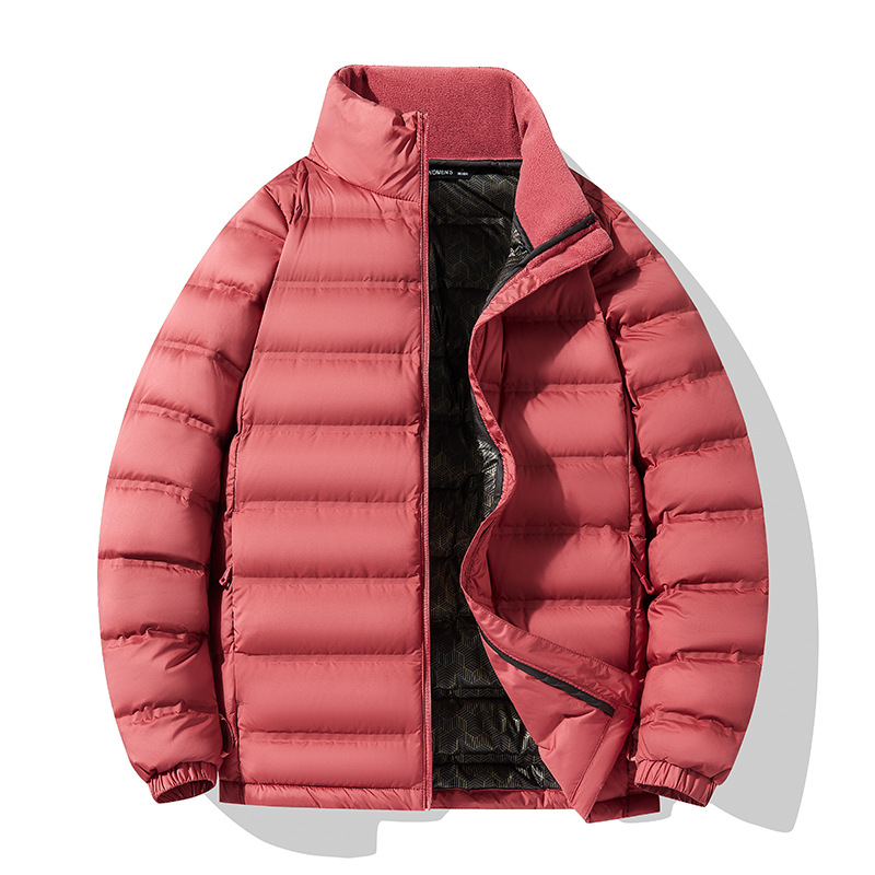 Nueva chaqueta de plumón ligera para pareja de talla extra collar de pie 90 pato abajo neto más tamaño para hombre y chaqueta de plumón para mujer