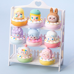 バブルドーナツかわいい diy アクセサリー携帯電話チェーンアクセサリーミニチュア食品おもちゃペンダント立体樹脂装飾品卸売